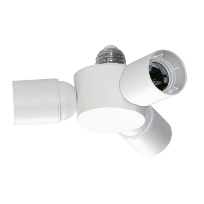 Repartidor con 3 Portalámparas E-27 | LuzAlcala.com