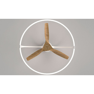 Ventilador Mod. NEPAL de MANTRA en Blanco/Haya | LuzAlcala.com