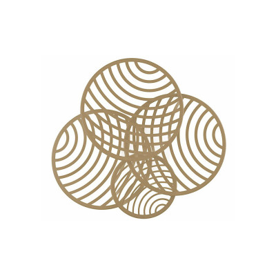 Plafón de MANTRA de la colección COLLAGE Oro | LuzAlcala.com