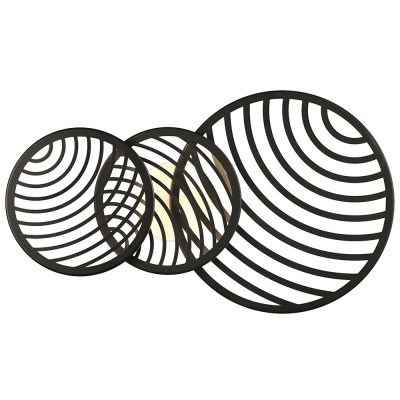 Plafón de MANTRA de la colección COLLAGE Negro | LuzAlcala.com