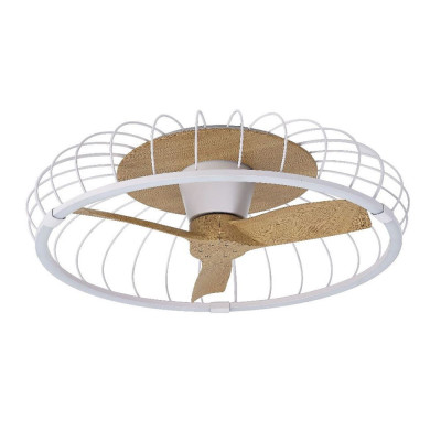 Ventilador Mod. NATURE de MANTRA en Blanco/Haya | LuzAlcala.com