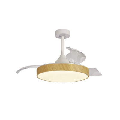 Ventilador Mod. ALASKA MINI de MANTRA en madera | Luz Alcalá