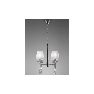 Lámpara de MANTRA Colección TIFFANY en Cromo 4 Luces | LuzAlcala.com